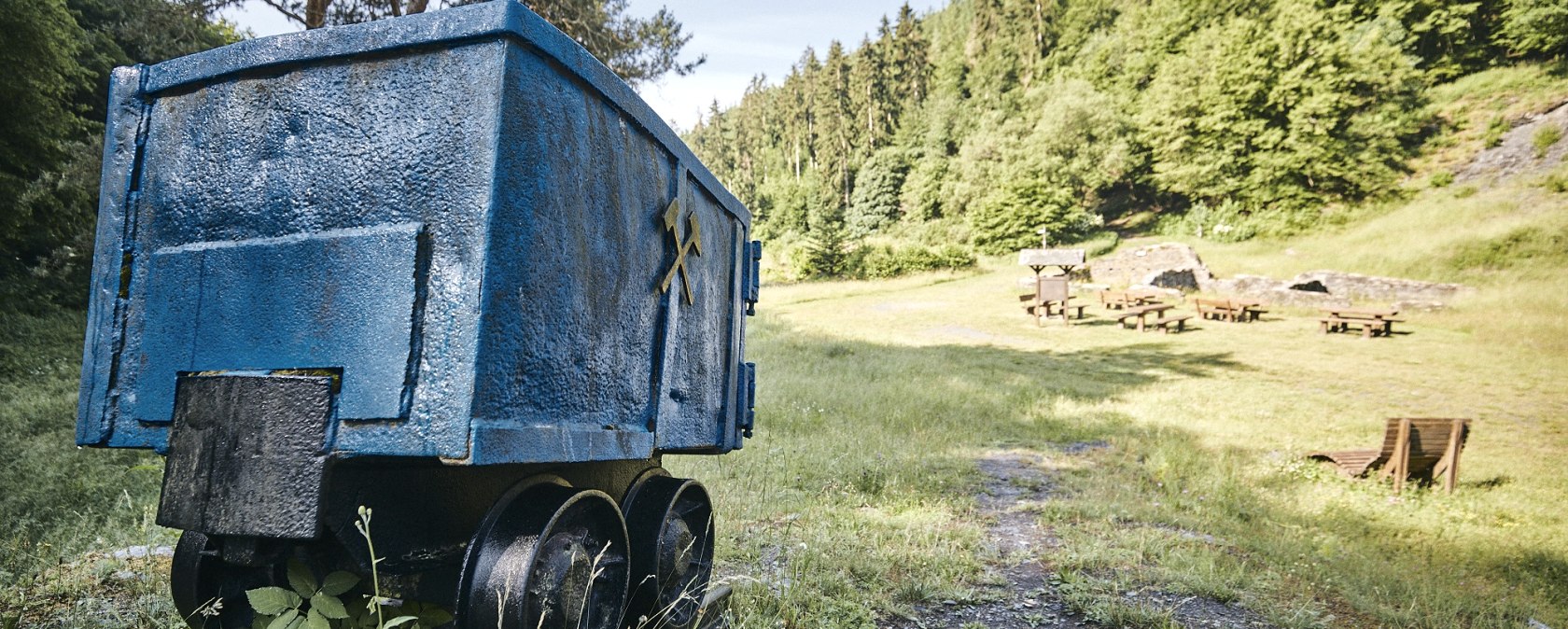 Former slate transportation in the Kaulenbach valley., © Schieferland Kaisersesch, Marco Rothbrust Former slate transportation in the Kaulenbach valley., © Schieferland Kaisersesch, Marco Rothbrust