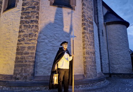 Begleite den Nachtwächter bei seinem Rundgang, © Touristik-Büro Schieferland Kaisersesch Begleite den Nachtwächter bei seinem Rundgang, © Touristik-Büro Schieferland Kaisersesch