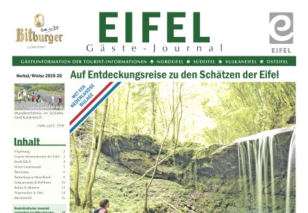Eifel Gäste-Journal - Ausgabe Herbst/Winter 2019/2020 erschienen, © Eifel Gäste-Journal Eifel Gäste-Journal - Ausgabe Herbst/Winter 2019/2020 erschienen, © Eifel Gäste-Journal