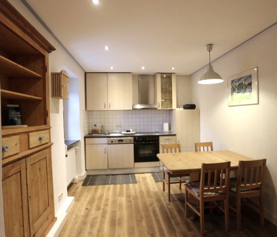 Küche der Ferienwohnung Tankstopp, © Familie Berens Küche der Ferienwohnung Tankstopp, © Familie Berens