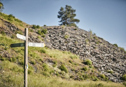 Hinweisschilder im Tal, © Schieferland Kaisersesch Hinweisschilder im Tal, © Schieferland Kaisersesch