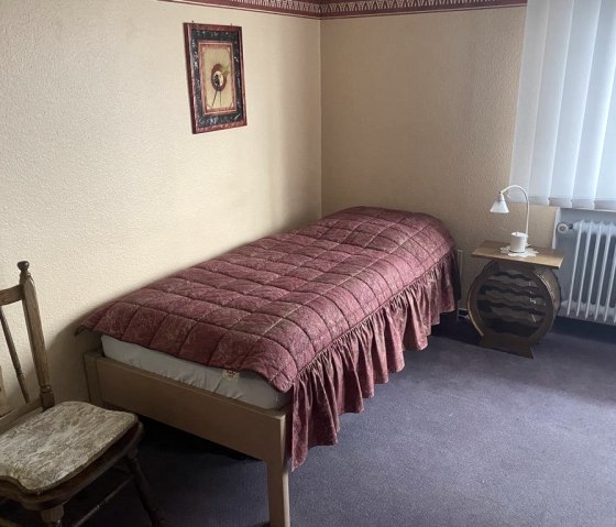 Bett, © Ferienwohnung am schiefen Turm Bett, © Ferienwohnung am schiefen Turm