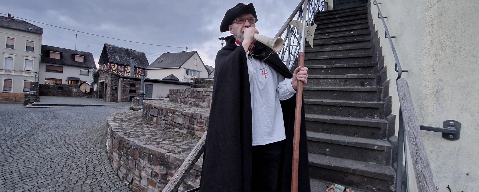 Der Nachtwächter von Kaisersesch, © Schieferland Kaisersesch, Linda Bamberg Der Nachtwächter von Kaisersesch, © Schieferland Kaisersesch, Linda Bamberg