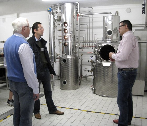 Besichtigung der Brennerei, © Brennerei Hubertus Vallendar Besichtigung der Brennerei, © Brennerei Hubertus Vallendar