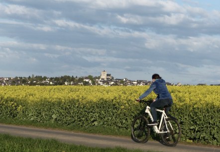 Radfahren auf dem Maifeld-Radwanderweg, © VG Maifeld/A. Schweitzer Radfahren auf dem Maifeld-Radwanderweg, © VG Maifeld/A. Schweitzer