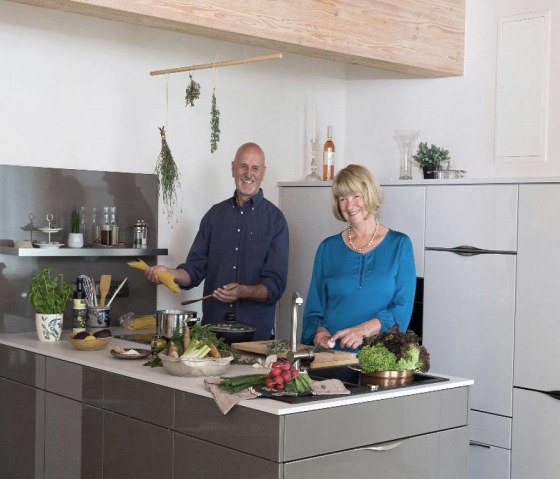 Die moderne Küche lässt keine Wünsche offen, © Landhaus 3 Birken Die moderne Küche lässt keine Wünsche offen, © Landhaus 3 Birken