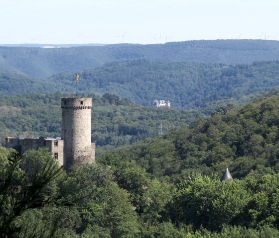 Axe visuel du château de Pyrmont et du château d'Eltz, © Schieferland Kaisersesch, Linda Bamberg