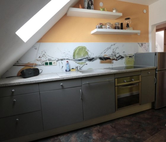 K&uuml;che der Ferienwohnung Boxenstopp, &copy; Familie Berens