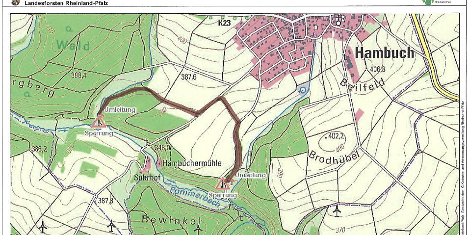 Sperrung Pommerbachtal, © Christoph Gerhartz